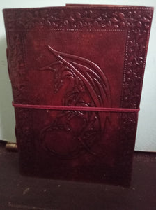 Dragon embossed leatherbound notebook