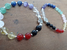 Chakra Bracelet- with a silver Tree of Life charm