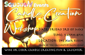 Candle creation Workshop Whanganui, create your own relaxing atmoshere