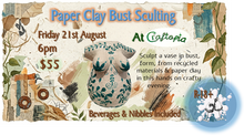 Paper Clay Bust Vase Sculpting