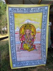 Ganesha Cotton Tapestry