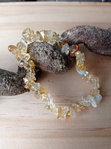 Citrine Crystal Chip Bracelet