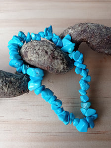 Howlite Crystal Chip Bracelet