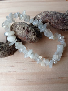Moonstone Crystal Chip Bracelet