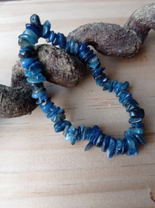 Kyanite Crystal Chip Bracelet