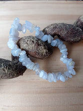 Blue Lace Agate Crystal Chip Bracelet