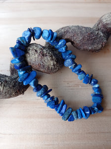 Lapis Crystal Chip Bracelet