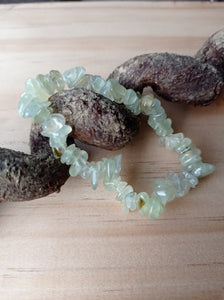 Prehnite Crystal Chip Bracelet
