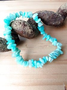 Amazonite Crystal Chip Bracelet