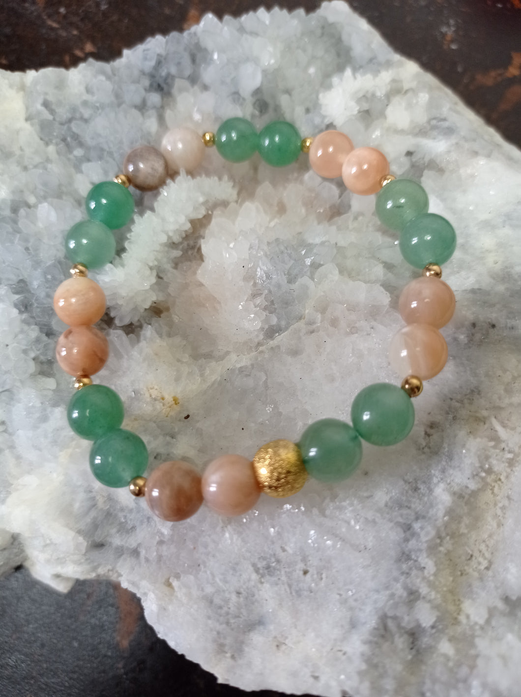 Moonstone & Aventurine Bracelet