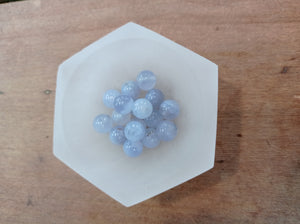 Blue Lace Agate crystal beads