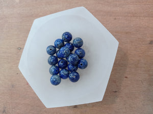 Lapis crystal beads