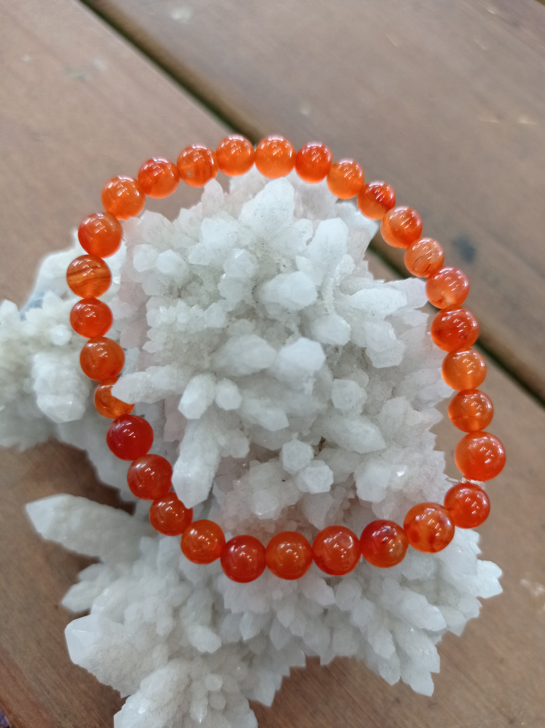 Carnelian crystal beaded Bracelet